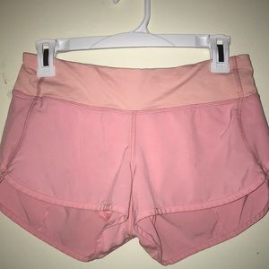 Light pink Lululemon shorts- size 4